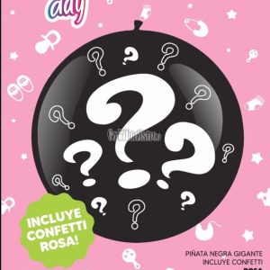Piñata Revelacion de Sexo Rosa Con Confeti