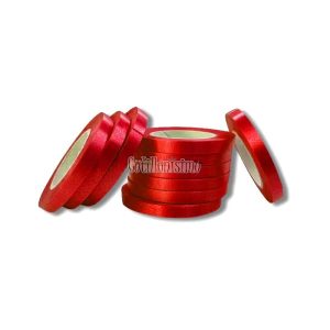 Rollo Cinta Ribbon para Globos Roja Metalizada x1u 10mts