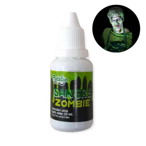 Sangre Falsa Zombie 20ml Color Verde Pintafan