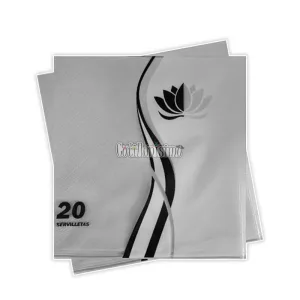 Servilleta Color Gris x20 Unidades NAPTRES