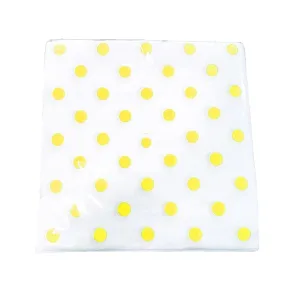 Servilleta Lunares Color Amarillo X50