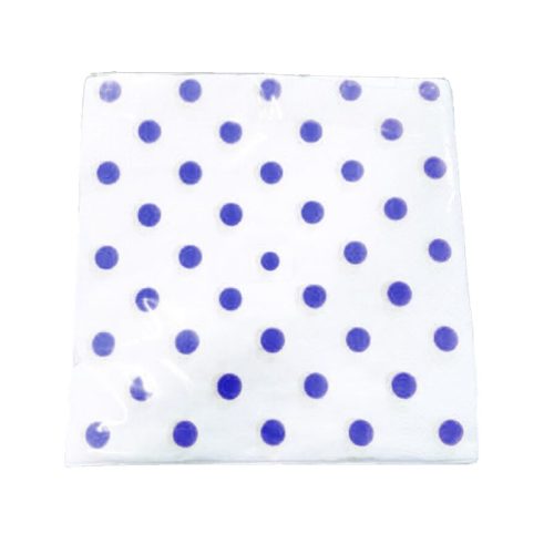 Servilleta Lunares Color Azul X50