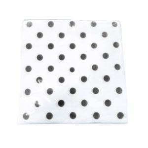Servilleta Lunares Color Negro X50