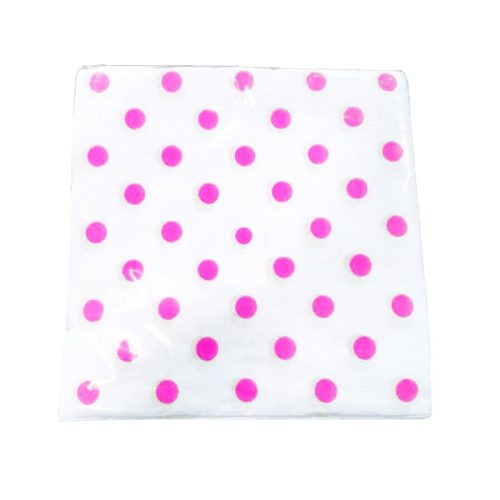Servilleta Lunares Color Rosa X50
