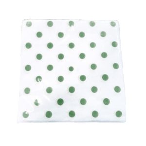 Servilleta Lunares Color Verde X50