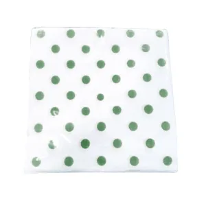 Servilleta Lunares Color Verde X50