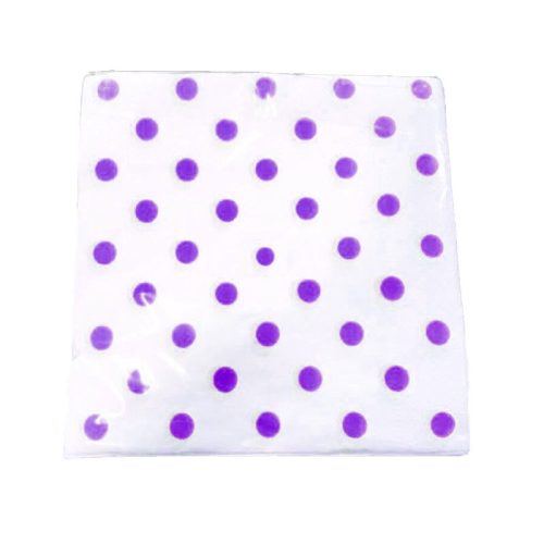 Servilleta Lunares Color Violeta X50