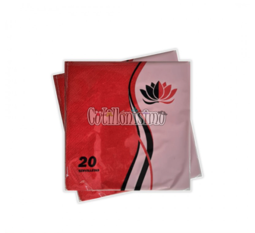 Servilleta Color Rojo x20 Unidades NAPTRES