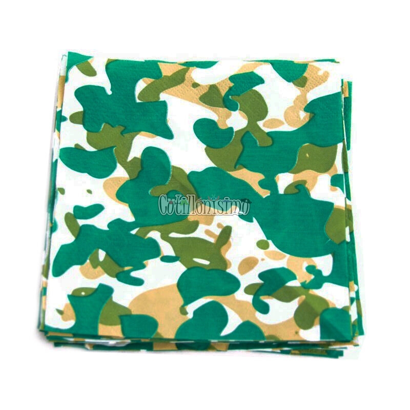 Servilleta Papel Camuflada x20 Unidades NAPTRES
