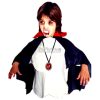 Set Disfraz Drácula Capa Yabot y Colgante para Niño Crosti