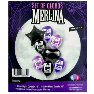 Set Globos MERLINA 8 Pcs