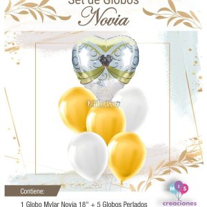 Set Globos NOVIA 6 Pcs