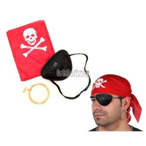 Set Pirata Parche Pañuelo Aro