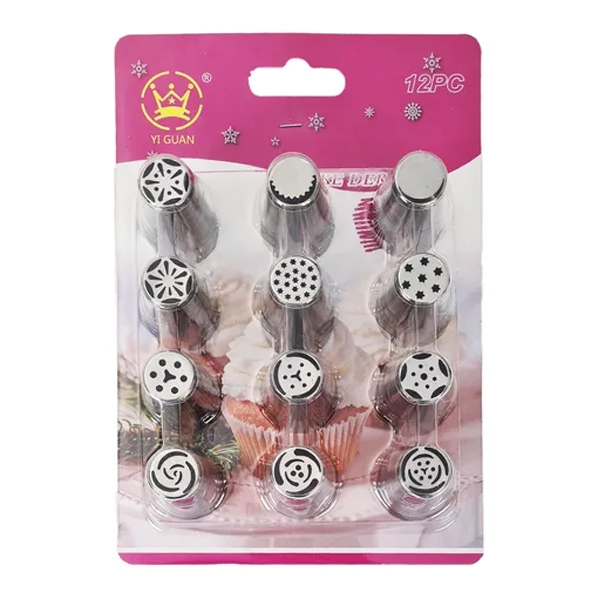 Set Picos Rusos Medianos para Reposteria X12 Unidades