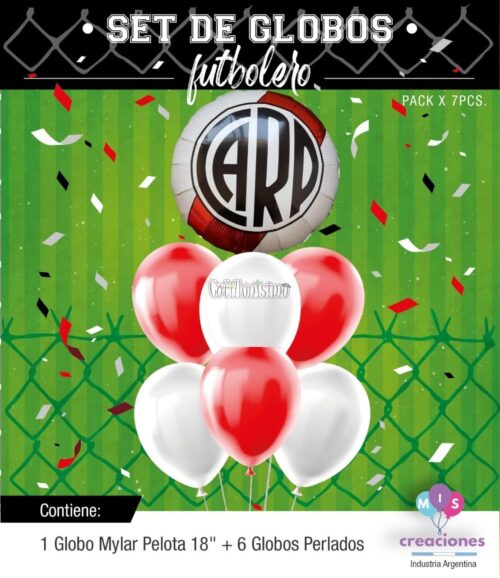 Set Globos RIVER 7 Pcs