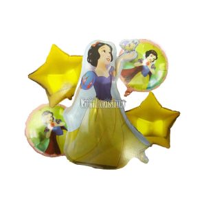 Set de Globos Metalizados Blancanieves 5 Piezas