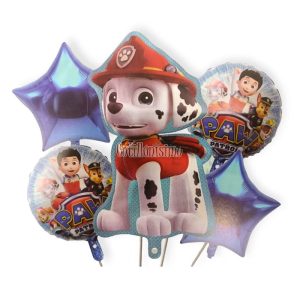 Set de Globos Metalizados Marshall 5 Piezas
