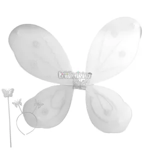 Set de Mariposa Color Blanco