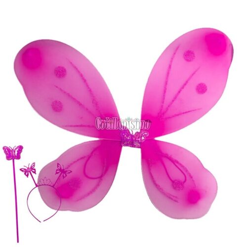Set de Mariposa Color Fucsia M&MParty