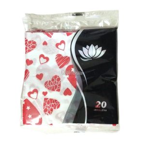Servilleta Corazon Rojo x20 Unidades