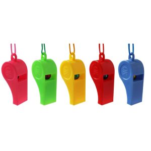 Silbato Plastico Colores Surtidos x1 Unidad