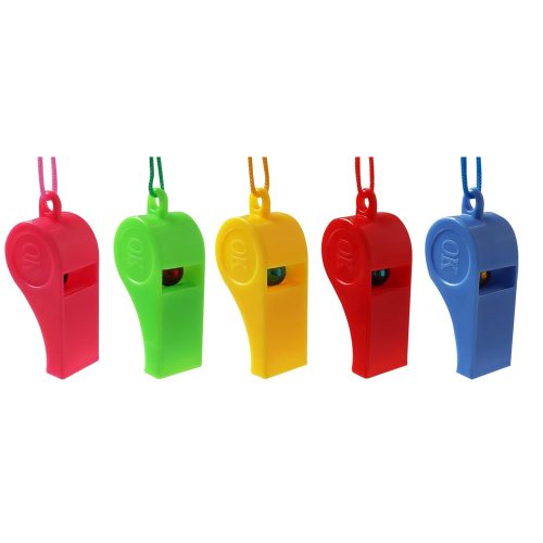 Silbato Plastico Colores Surtidos x1 Unidad