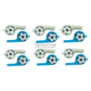 Silbato Referi con Pelota de Futbol Argentina x12 Unidades