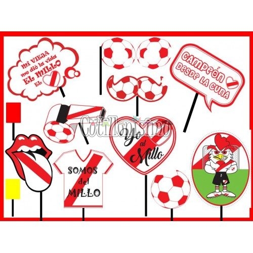 Photo Props FUTBOL (River) x12 Unidades CARTON