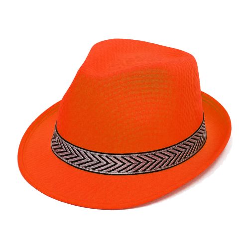 Sombrero BAHIANO Guapo Tanguero Color NARANJA (FLUO)