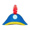 Sombrero Bicornio San Martín Jersey con Pluma (Amarillo)