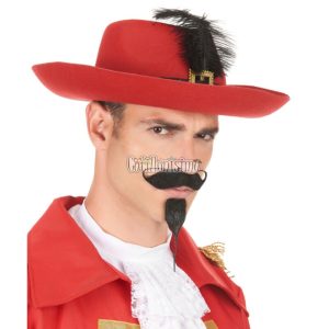 Sombrero Rojo con Pluma - Imagen 2