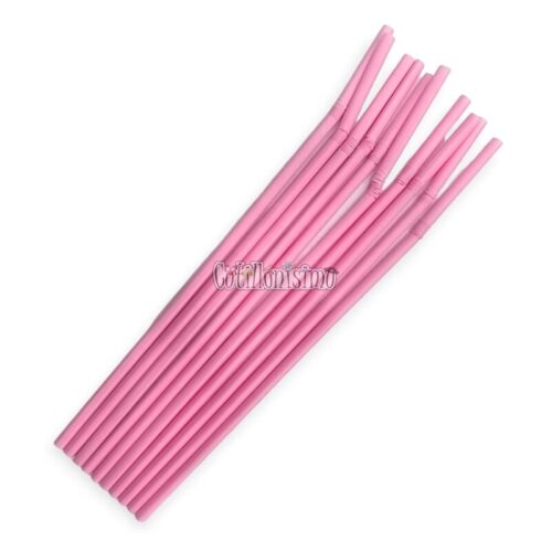 Sorbete Flexible PASTEL Biodegradable - Color Rosa x80