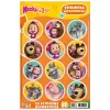 Stickers Autoadhesivos Masha y Oso x24 Unidades Licencia Oficial