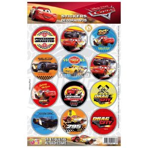 Stickers Autoadhesivos Cars x24 Unidades Licencia Oficial