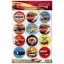 Stickers Autoadhesivos Cars x24 Unidades Licencia Oficial