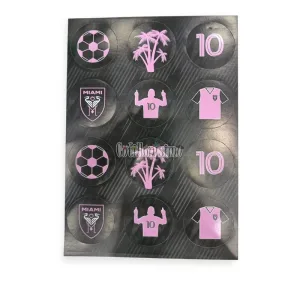Stickers Autoadhesivos Inter de Miami x12 Unidades