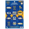 Stickers Autoadhesivos Boca Juniors x24 Unidades Licencia Oficial