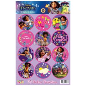 Stickers Autoadhesivos Encanto x24 Unidades Licencia Oficial