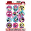 Stickers Autoadhesivos Minnie Mouse x24 Unidades Licencia Oficial