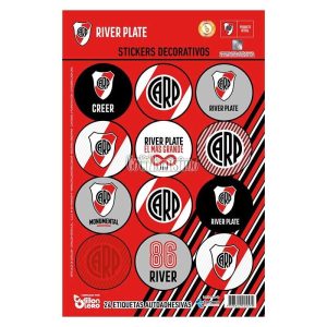 Stickers Autoadhesivos River Plate x24 Unidades Licencia Oficial