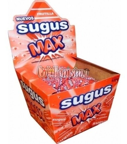 Caramelos SUGUS MAX FRUTILLA x 70 Unidades