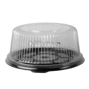 Tortera Plastica ALTA Nro 28 con Tapa Alto 13cm