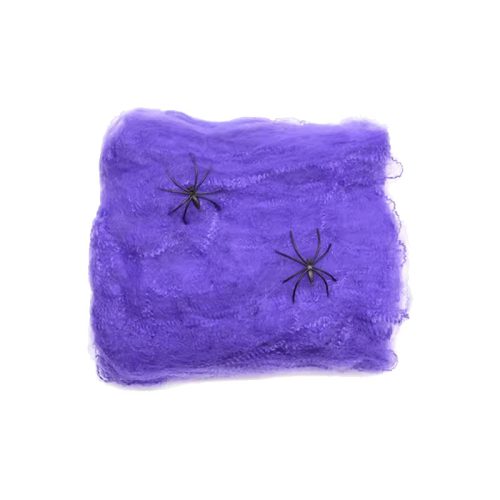 Tela de Araña Violeta Halloween