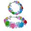 Tiara con Flores de Goma Eva Multicolor (LED)