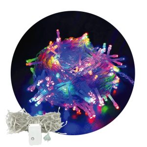 Tira LED Guirnalda 100 LEDS de 10 Metros 220v LUZ MULTICOLOR