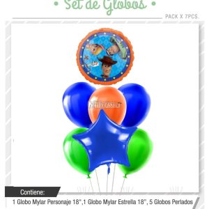 Set Globos TOY STORY 7 Pcs