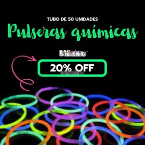 Tubo Pulseras Quimicas X 50 Unidades (NEON)