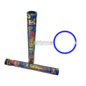 Tubo Pulseras Quimicas X 15 Unidades Color Azul Neon