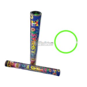 Tubo Pulseras Quimicas X 15 Unidades Color Verde Neon