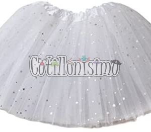 Pollera Tutú con Tul Color BLANCO